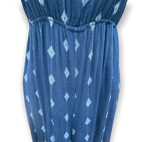 AUDREY 3+1 GEO PRINT WIDE LEG UTILITY JUMPSUIT OPEN TIE BACK - Picture 5 of 6